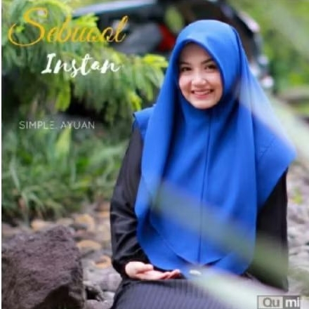 Hijab Sebuol Instan Segi Empat Instan Ala Qumi