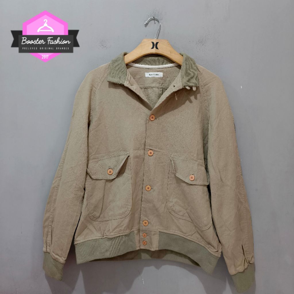 JAKET CASUAL RAFSIMO KHAKI ORIGINAL SIZE L Fit XL