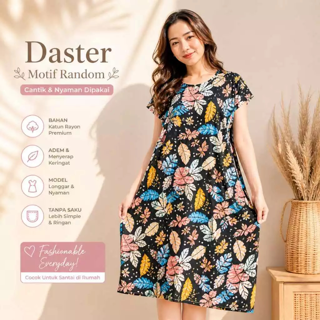 Daster Midi | Daster Murah | Daster Grosir | Daster Rayon Tanpa Lengan