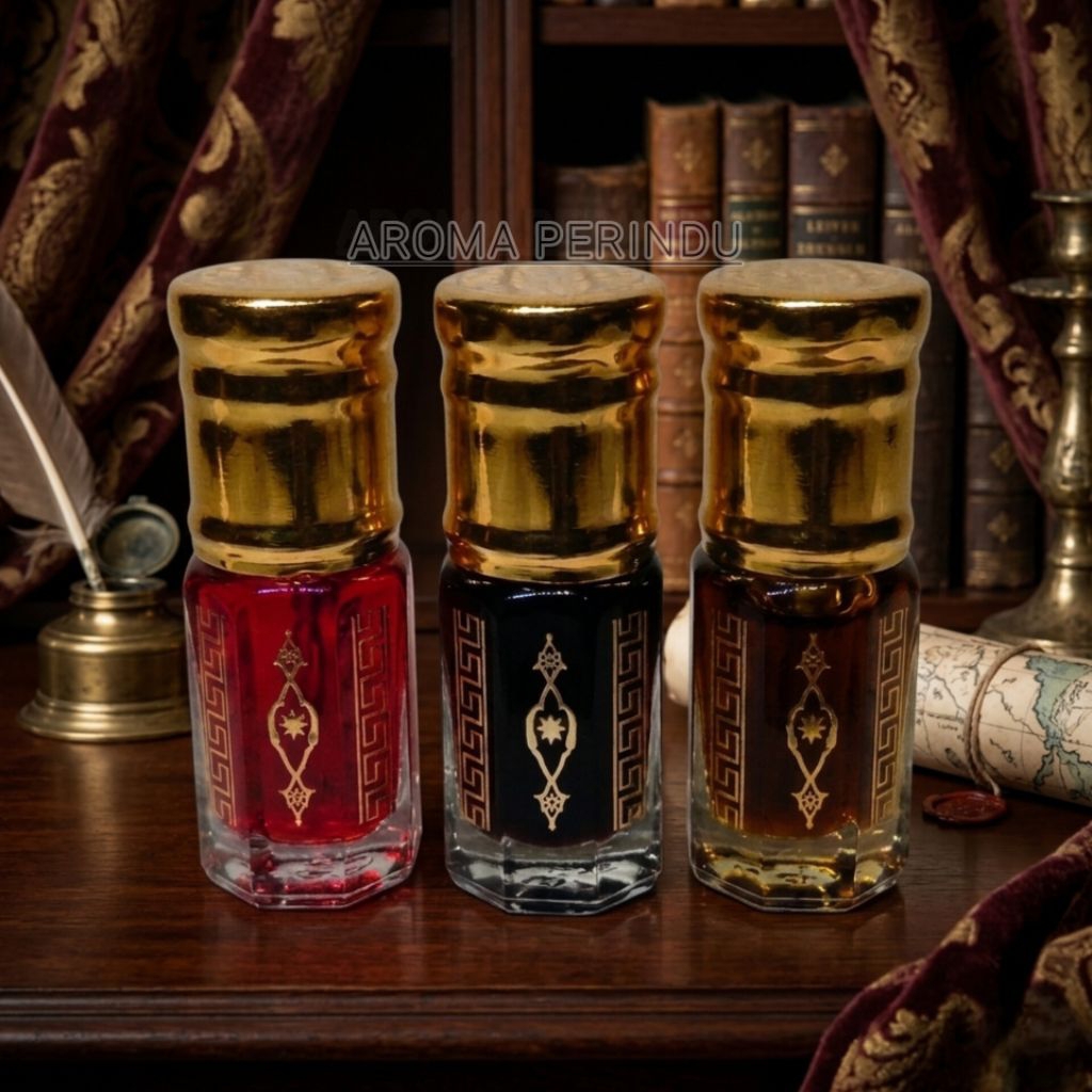Jafaron Merah Misik Hitam Gaharu vip Asli Bibit Super 100% Original Import 3ml Premium