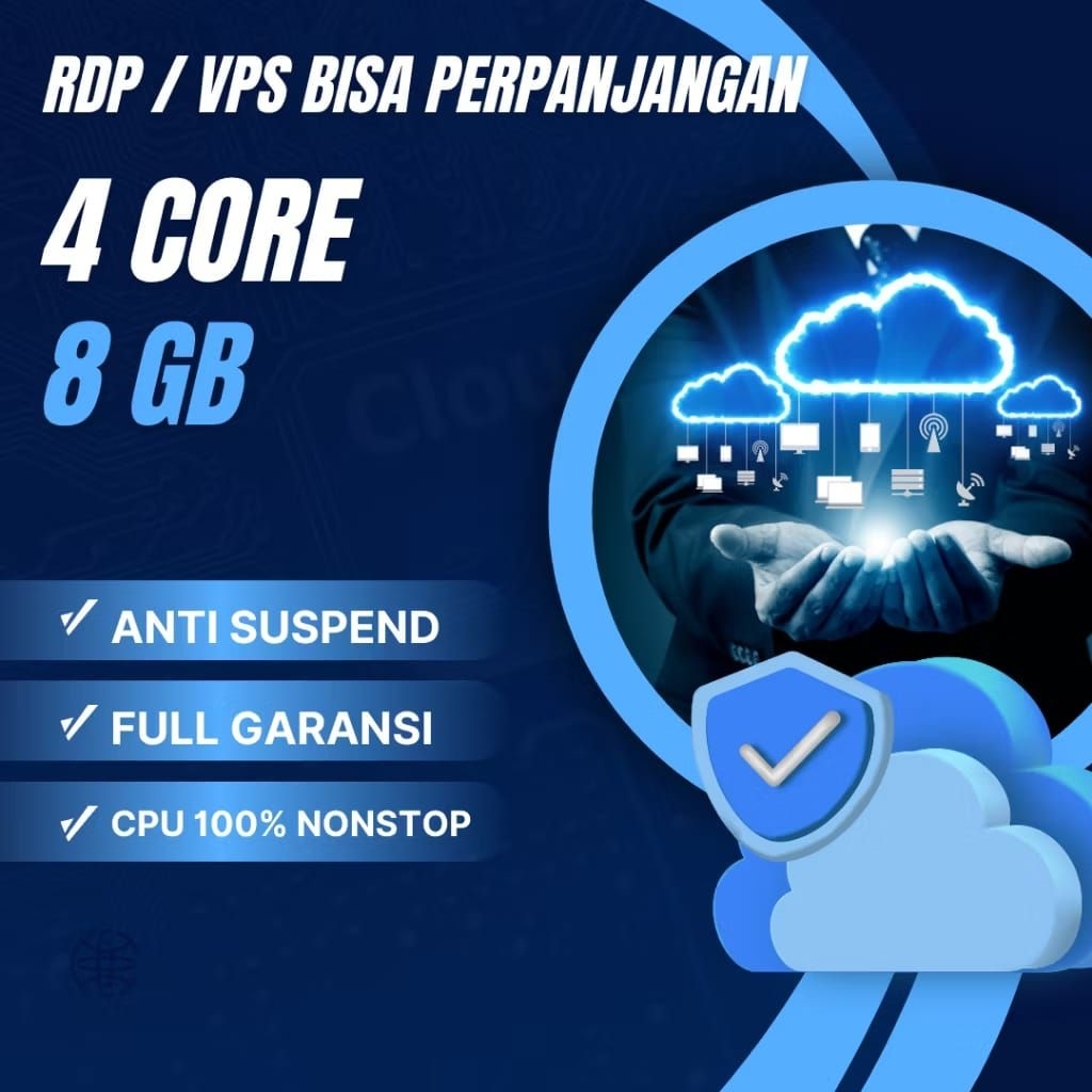 RDP Windows 4 Vcpu Ram 8 GB Bisa buat Game Seal Online | Bulana Bergaransi RDP bisa perpanjangan RDP