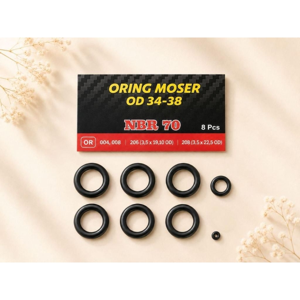 (Grosir) Isi 8 pcs Seal Set O Ring OD 34-38