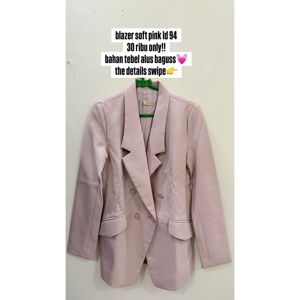 blazer soft pink