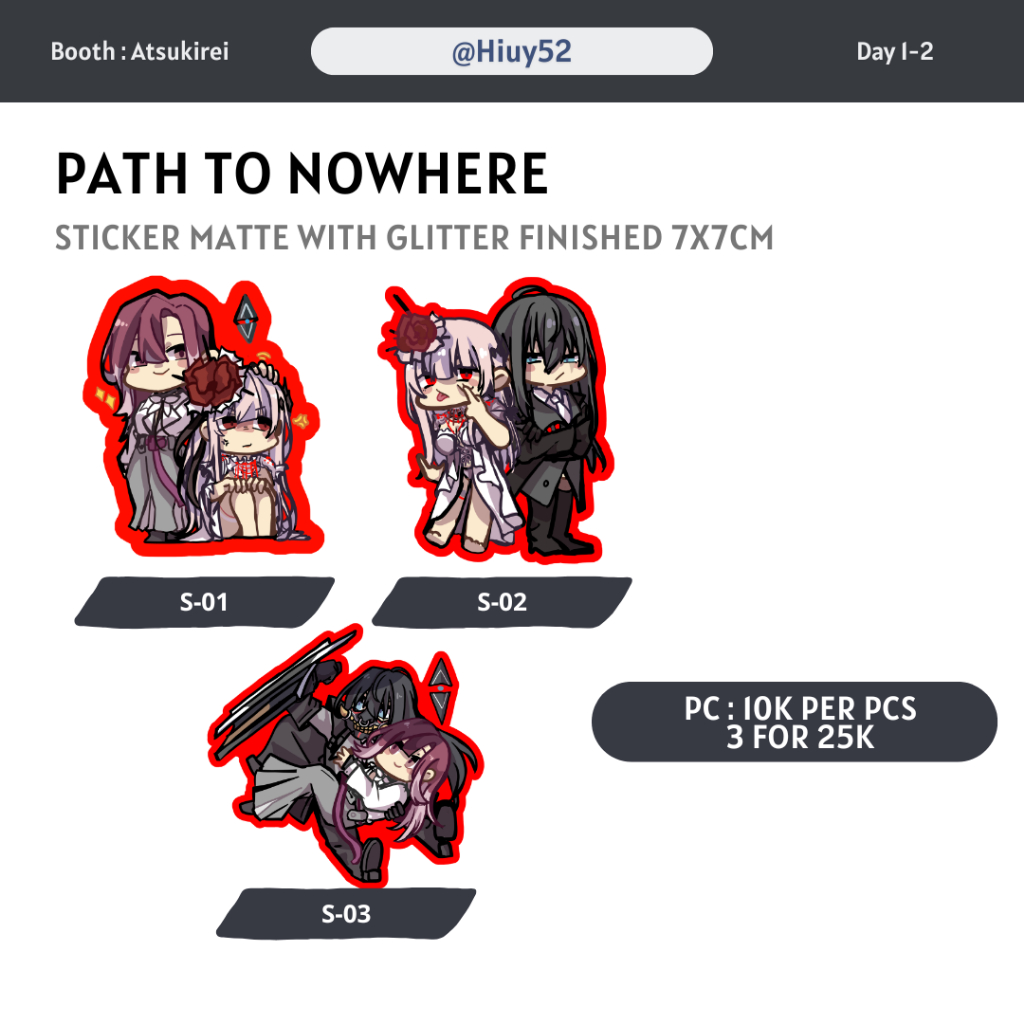 Sticker Path to Nowhere Duo Characters by Hiuy