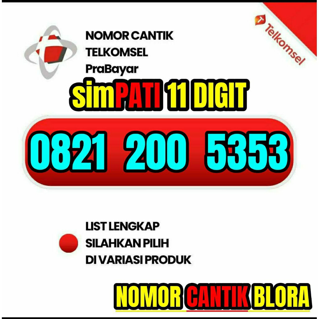 Nomor Cantik Simpati Tahun Lahir Nomer Cantik Simpati Tahun Lahir 2021 2007