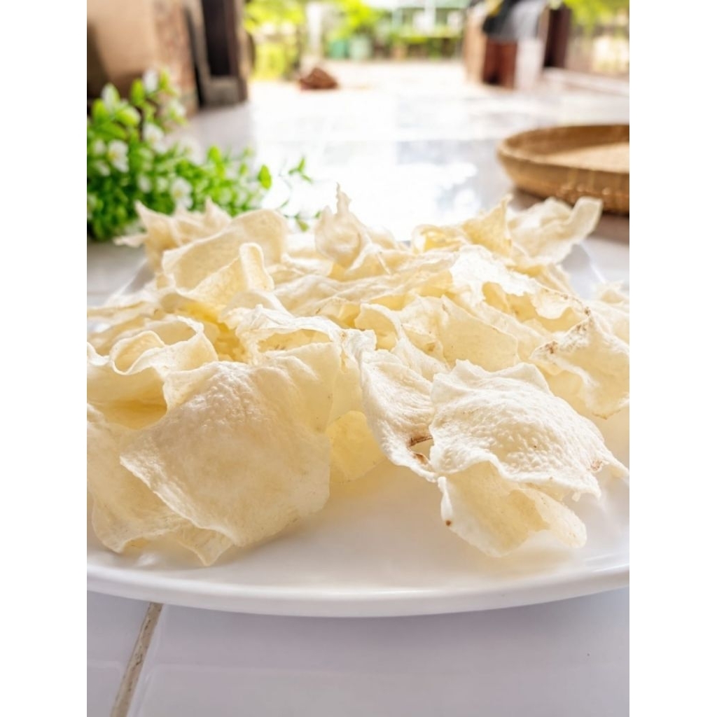 Opak Gadung / Krupuk Gadung putih mentah