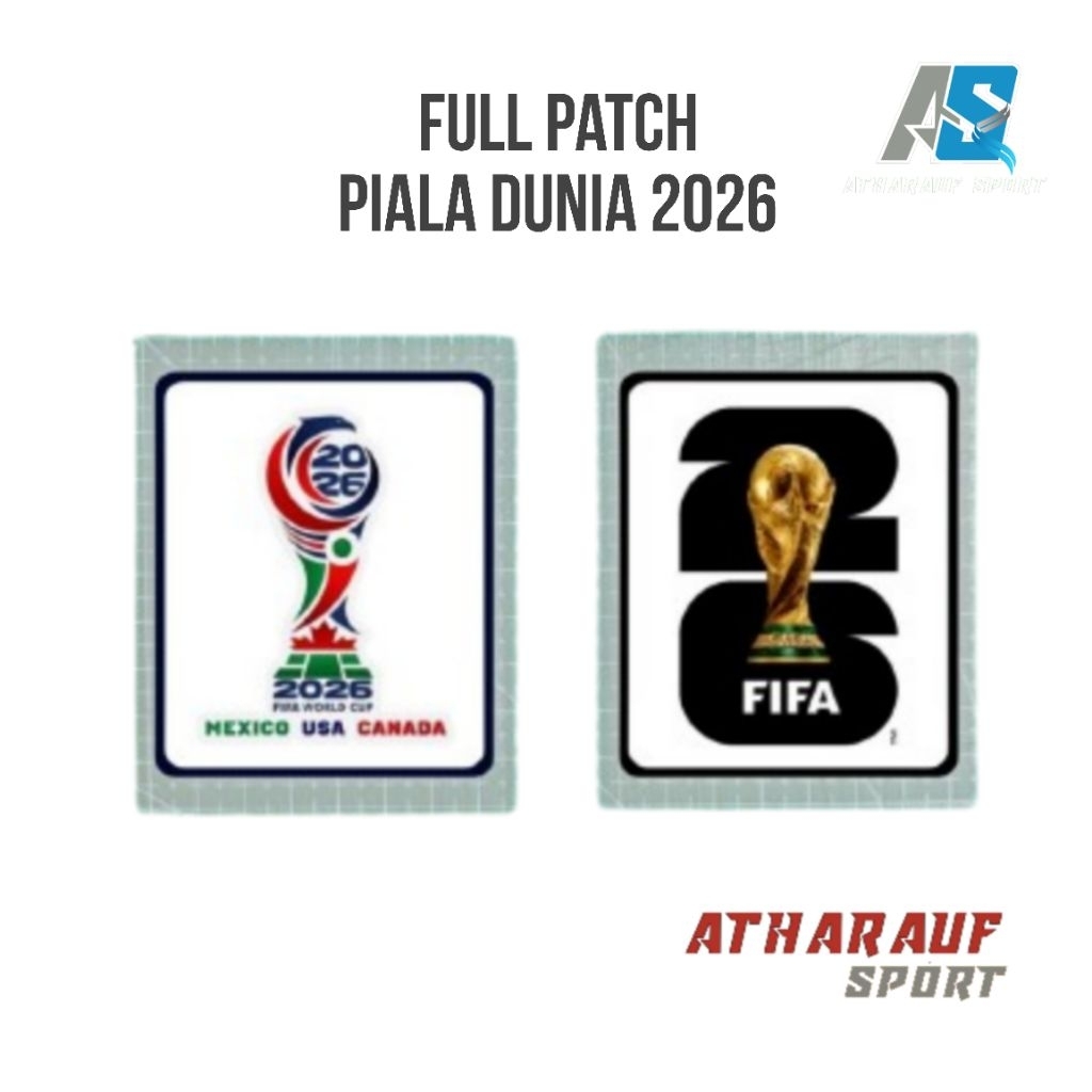 Pasang Patch Piala Dunia 2026 Bahan Velvet Bludru Logo Pildun