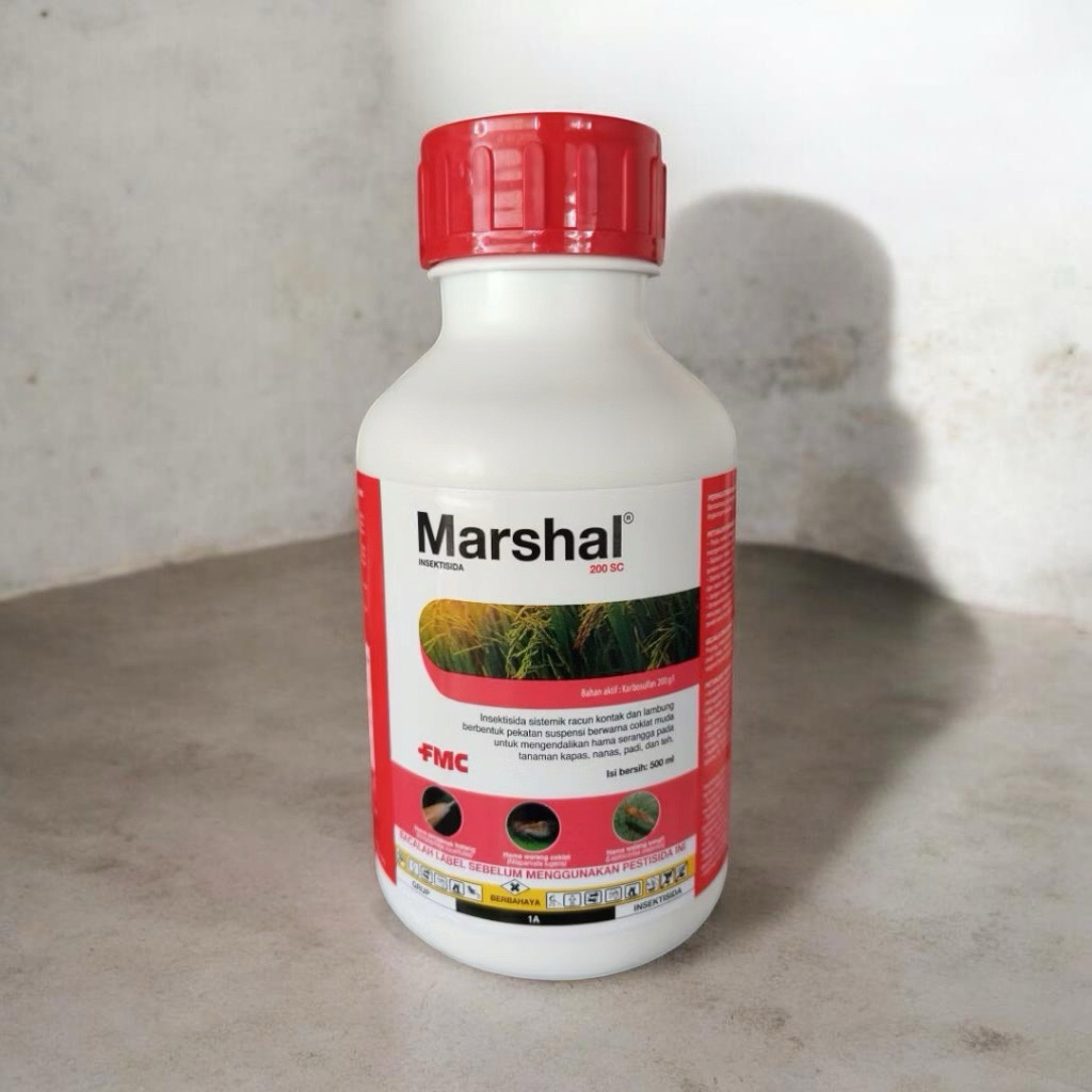 Insektisida Kutu Daun Trips dan Walang Sangit Marshal 200SC 500ml.  Racun Walang Sangit dan Kutu keb