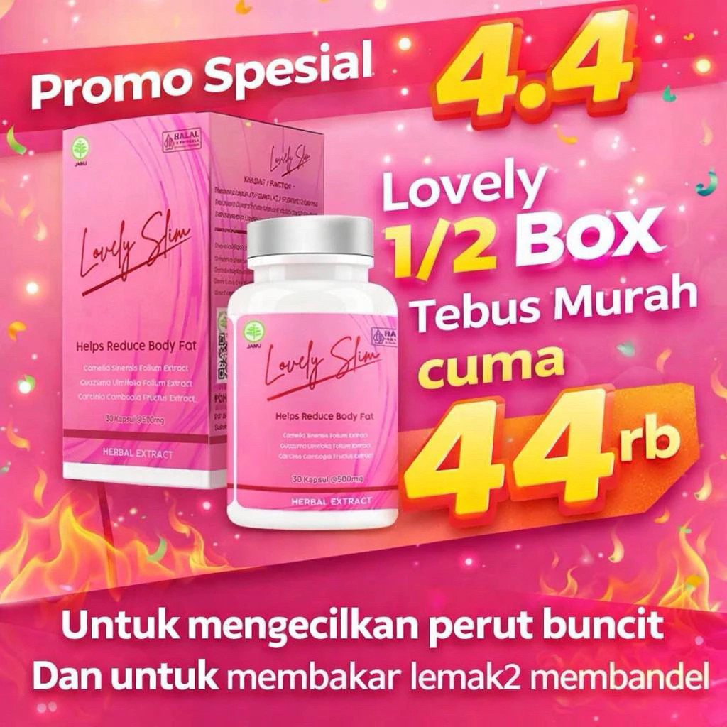PIL PELANGSING BPOM | PIL DIET AMPUH | PENURUN BERAT BADAN | PIL DIET HERBAL BPOM LOVELY mengecilkan