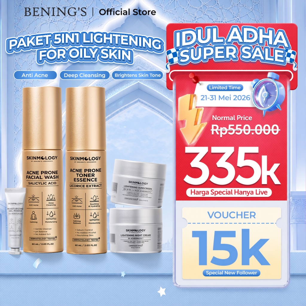 Skinmology By Bening's Clinic Indonesia - 5in1 Lightening for Oily Skin - Achromaxyl Salicylic Acid 