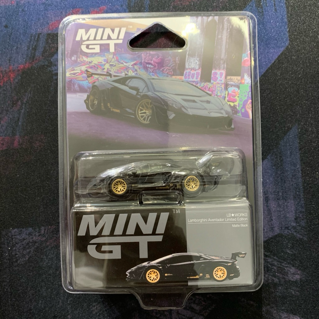 mini gt lamborghini aventador limited edition lb works blister