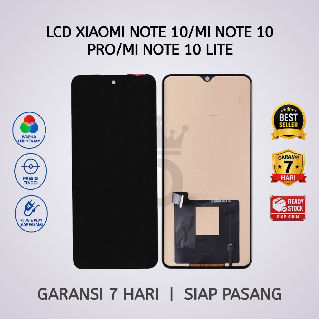 LCD TOUCHSCREEN XIAOMI MI NOTE 10/MI NOTE 10 PRO/MI NOTE 10 LITE FULLSET