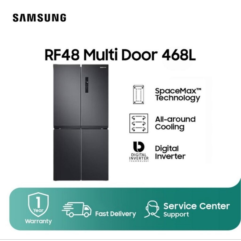 SAMSUNG KULKAS INVERTER MULTI DOOR 4PINTU RF48A4000B4