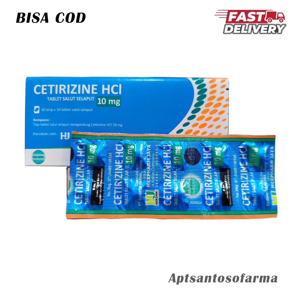 Cetirizine Hexpharm Strip isi 10  | Obat Alergi Harian