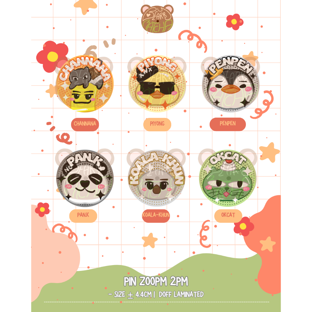 [READY STOCK] 2PM - ZOOPM Pin 4.4cm