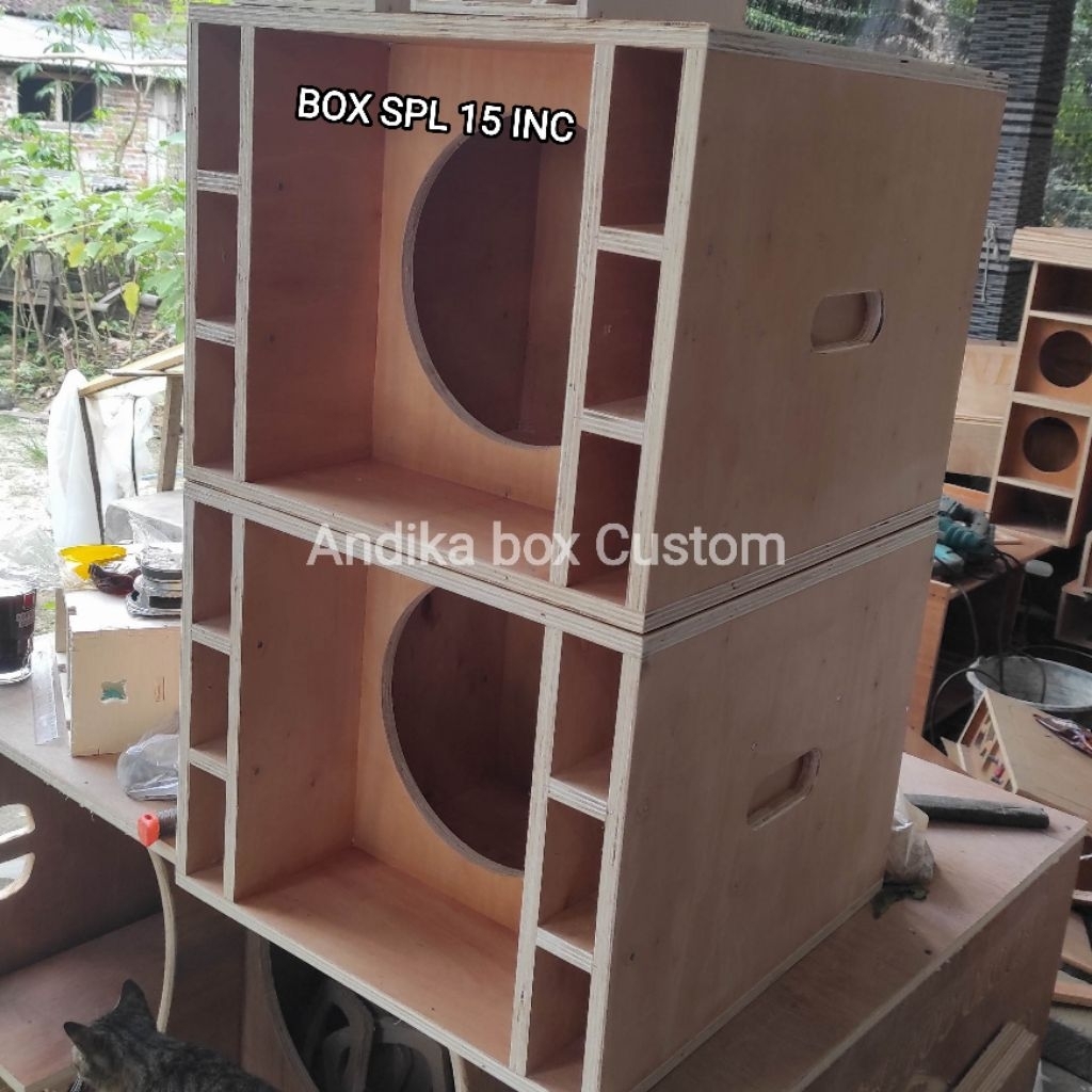 box speaker spl 15 inch single