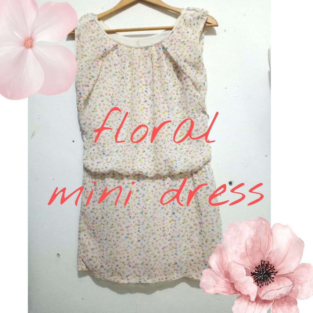 chiffon mini dress