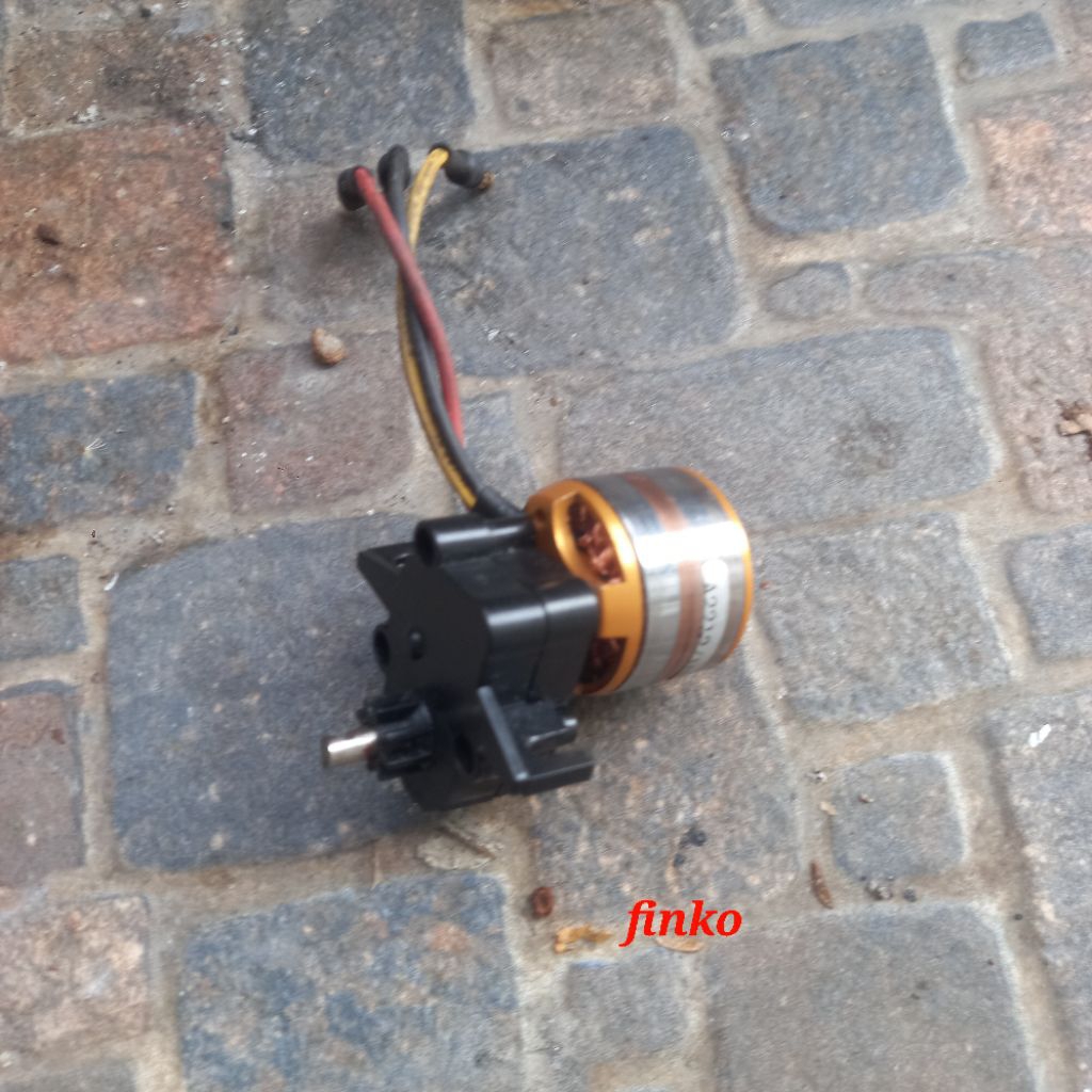 rc part,  motor brushless outrunner 1400kv + pinion tuk gearbox ldrc 18499