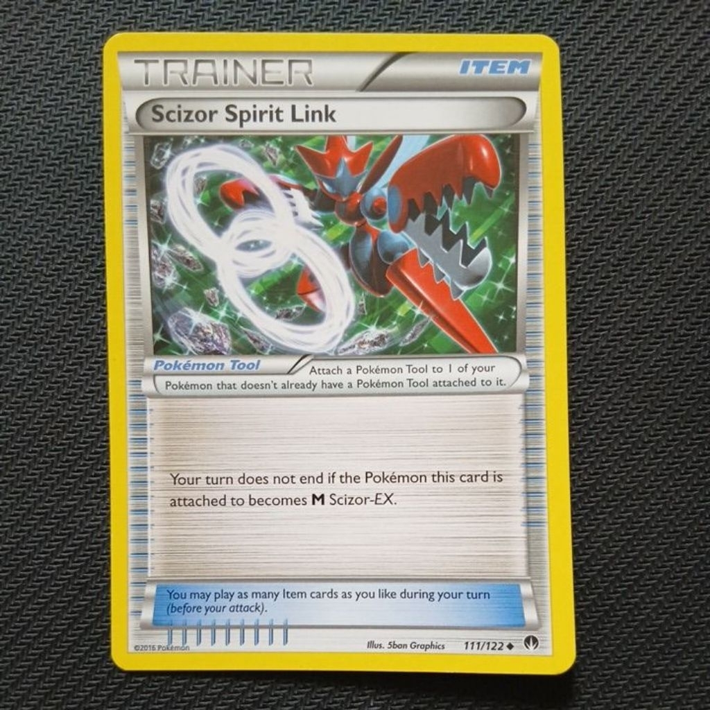 POKEMON SCIZOR SPIRIT LINK BREAKPOINT TRAINER NON FOIL SINGLES