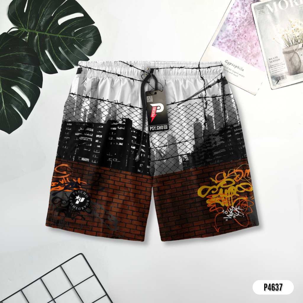 Boxer pria bahan katun PE | Celana dalam pria dan wanita sablon motif distro surfing salur | Celana 