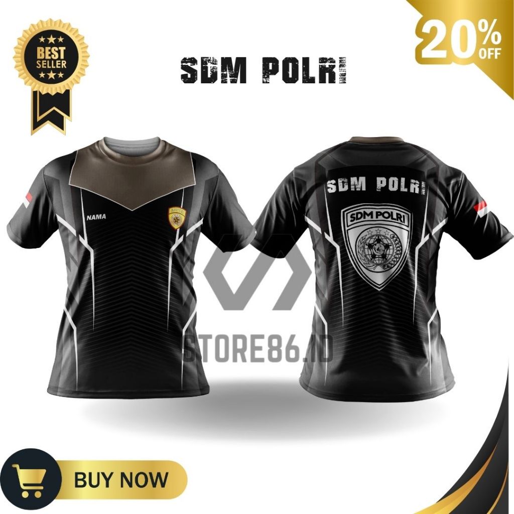 JERSEY SDM POLRI 00 FULLPRINT SUBLIME / KAOS SDM POLRI DRIFIT / JERSEY SDM POLRI / FULL PRINTING