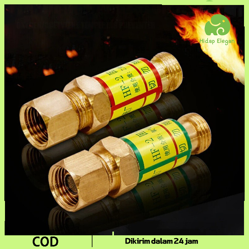 Flashback Arrestor Cutting Torch Pencegahan Kebakaran Flashback Arrestor Oksigen Tahan Ledakan Flash