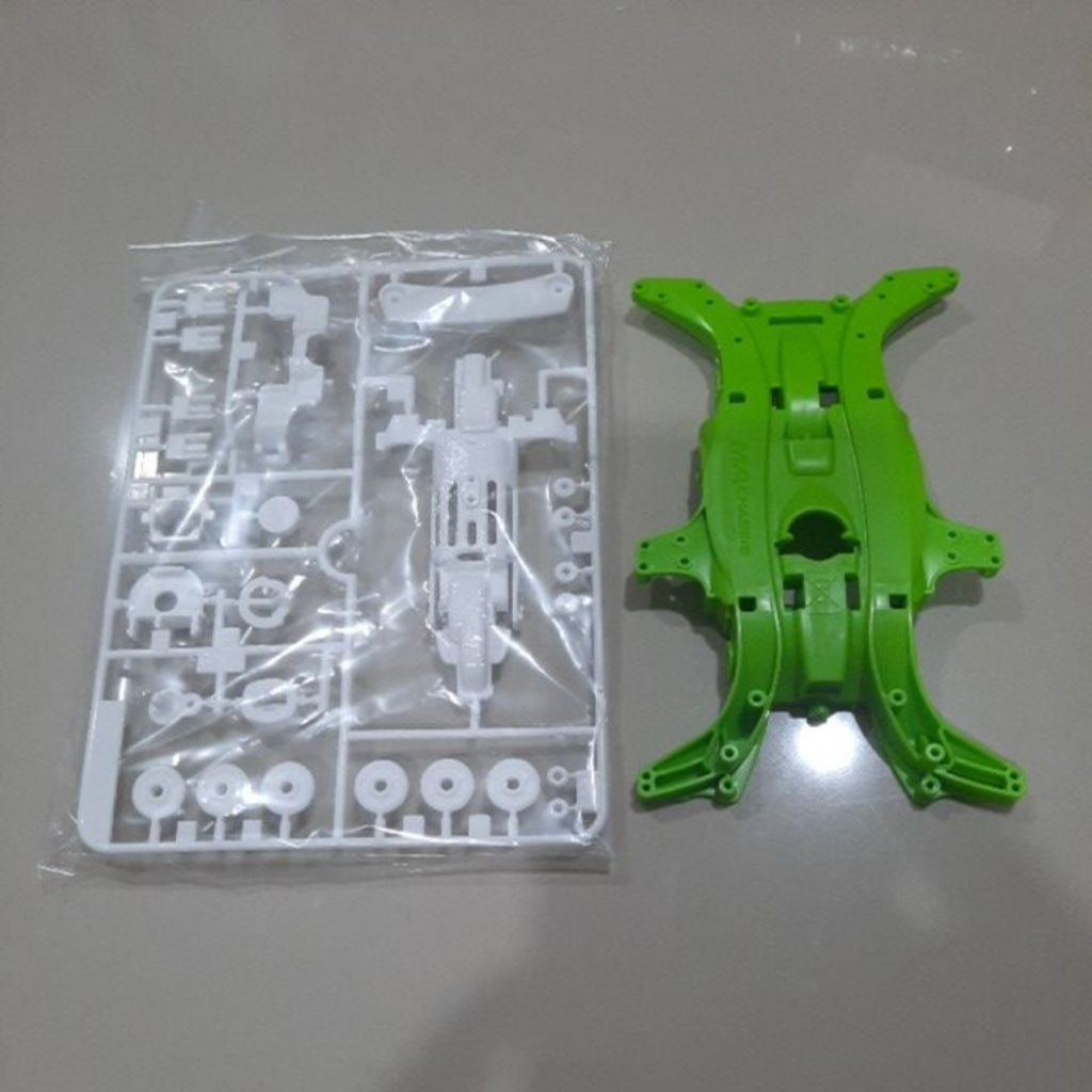 Chassis MA Hijau Ori Tamiya + Gearbox MA Putih Ori