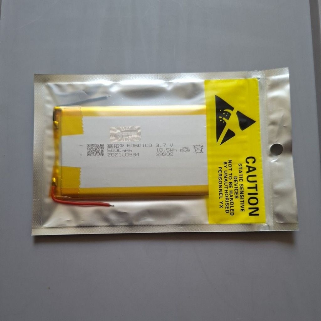Baterai lithium polymer 3,7v 5000mah real capacity