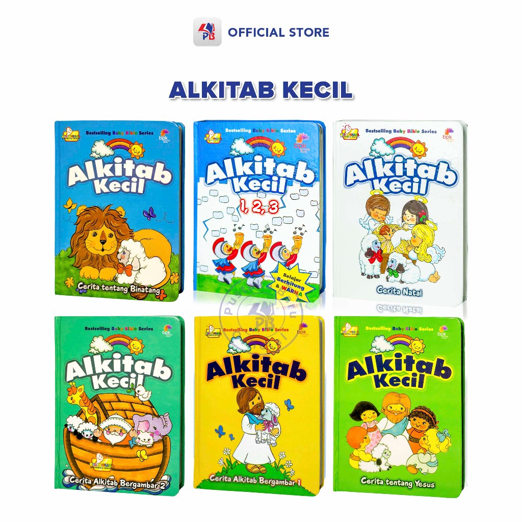Buku Alkitab Kecil Seri Cerita Natal / 1 2 3 / Alkitab Bergambar  / Cerita Tentang Binatang  / Cerit