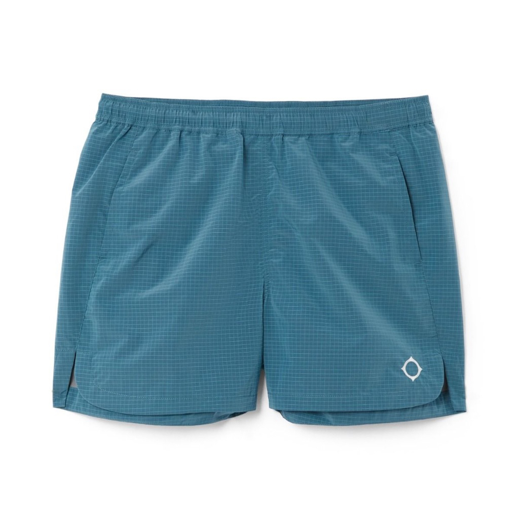 Mastrum Nylon Grid Swim Short In Sea Blue