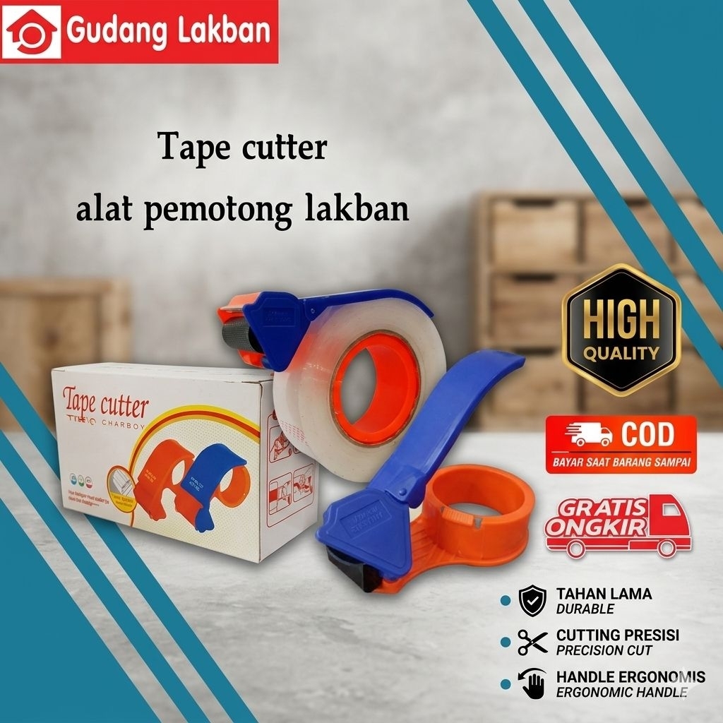 TAPE CUTTER ALAT PEMOTONG LAKBAN - PRAKTIS PEMOTONG LAKBAN - TAPE CUTTER