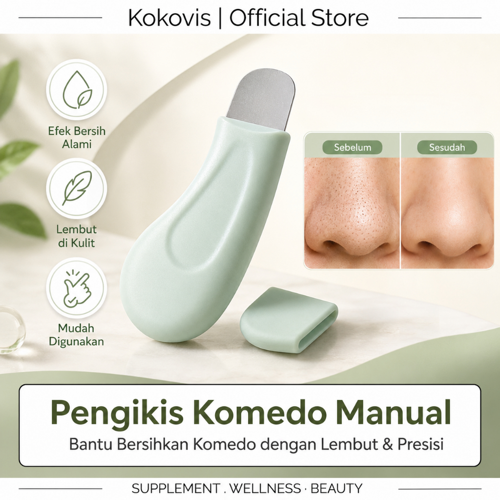 NEW KOKOvis Alat Pembersih Komedo Manual Facial Skin Scrubber - Pembersih Komedo