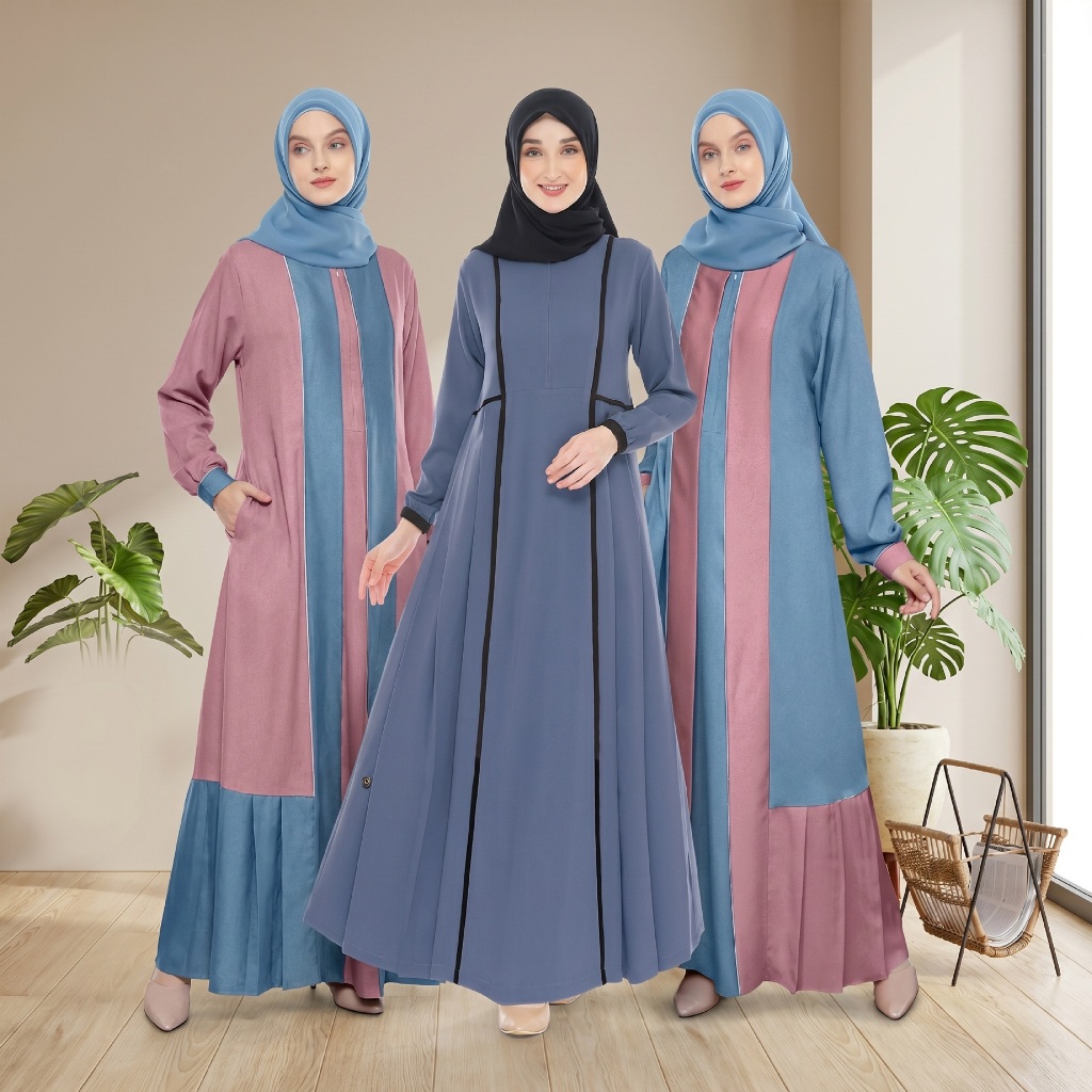 Gamis Wanita Muslim Endomoda IC 114 IT 99 - Dress Muslimah Terbaru