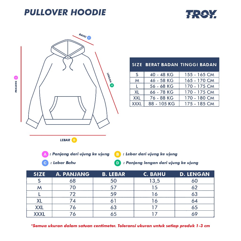 TROY COMPANY Hoodie Black Pile Of Skulls - Hoodie Pria Hitam KHD 2187