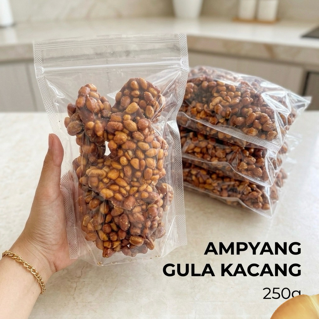 Ampyang Gula Kacang 1kg 500gr Gulo Kacang Jahe Manis Jadul - Aneka Camilan Magelang