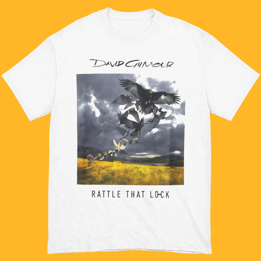 Kaos Band PINK FLOYD David Gilmour Album Cover 2016 Tour Vintage Retro - T-Shirt Reguler & Boxy Unis