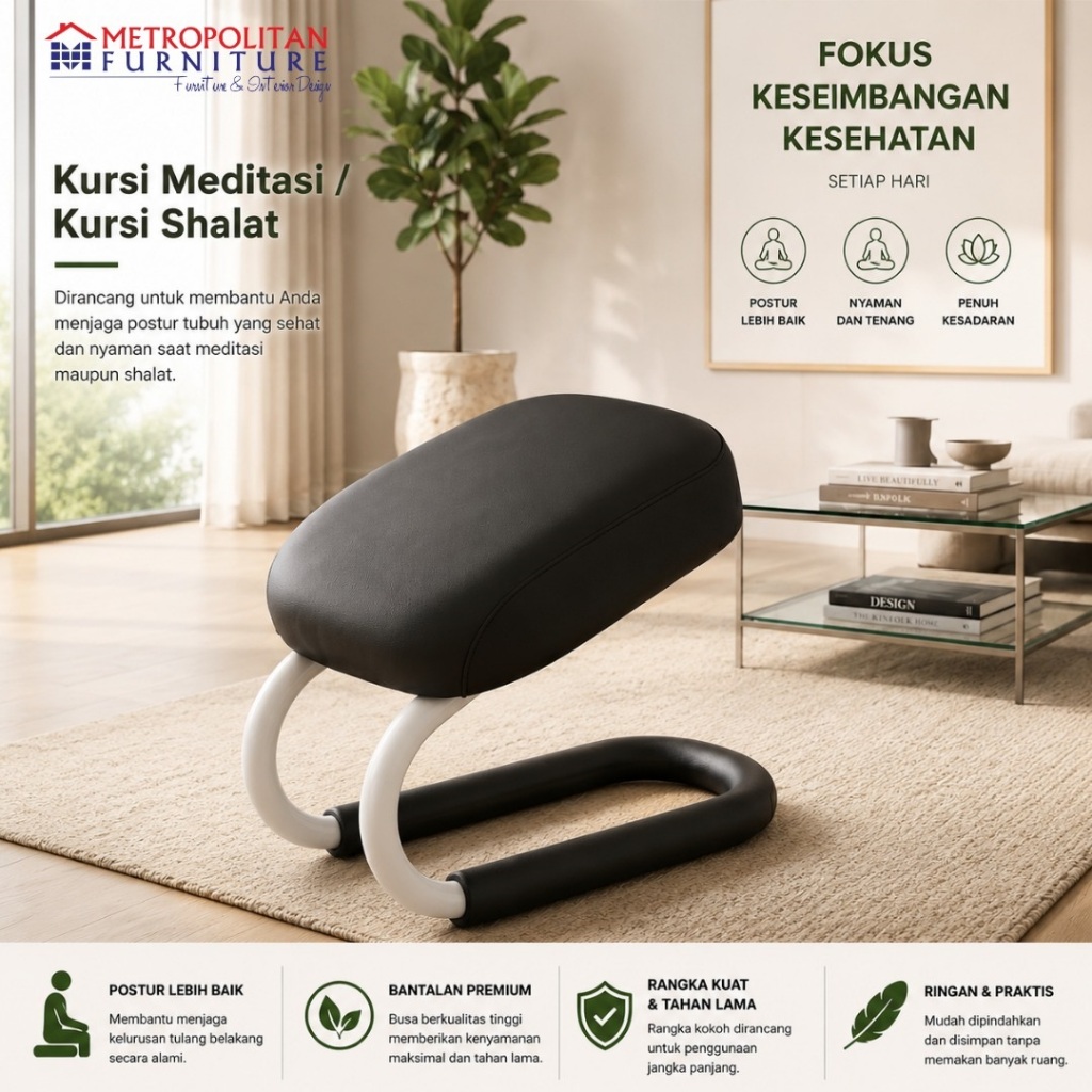 Kursi Bangku Meditasi Yoga Shalat Portable