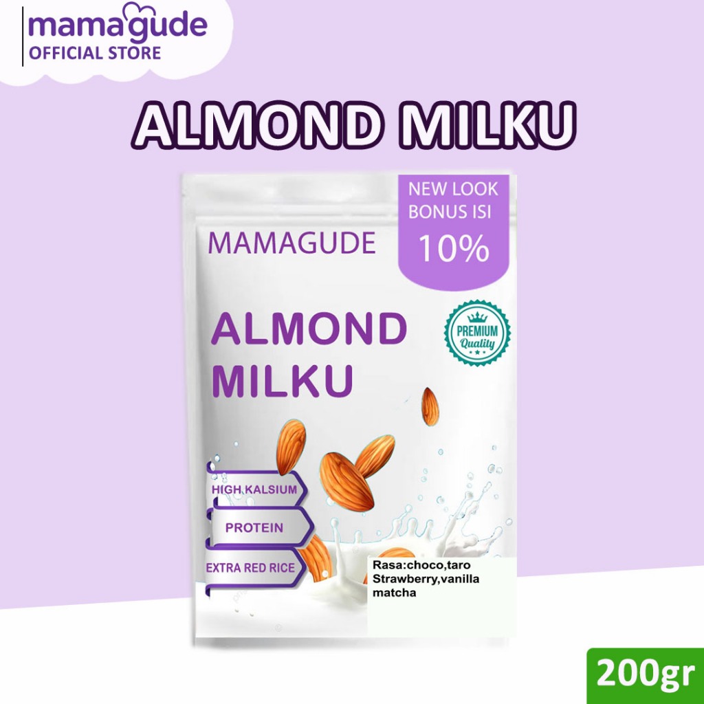 Mamagude Susu Almond Bubuk Low Fat Meal Replacement Pengganti Makan