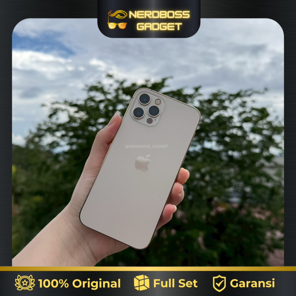 APPLE IPHONE 12 PRO GOLD 128GB | MULUS LIKE NEW CAKEP | 100% ORIGINAL