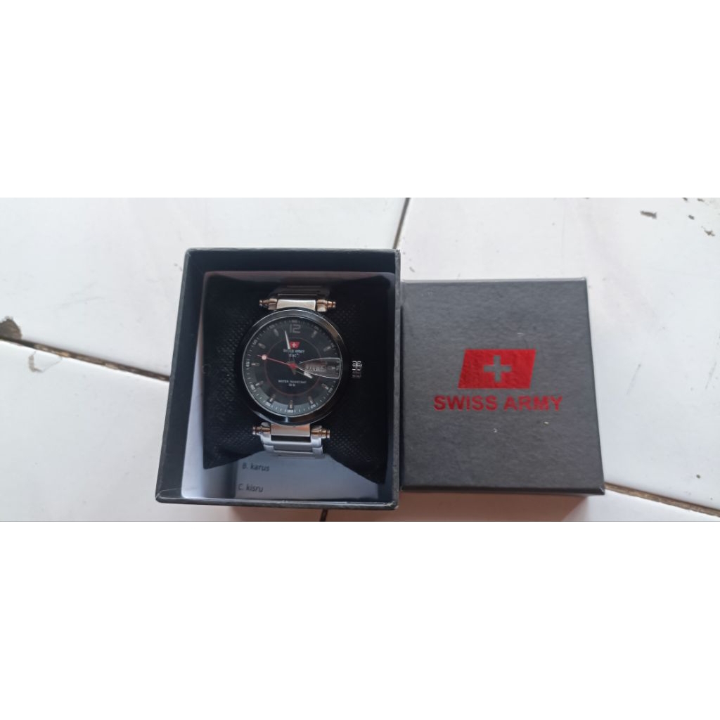(JUAL CEPAT) Jam tangan SWISS ARMY DHC+ SA3062M Original - Chronograph Aktif