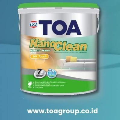 TOA NANO CLEAN SILK TOUCH | CAT TEMBOK INTERIOR ULTRA PREMIUM 2.5 Ltr & 20 Ltr TINTING