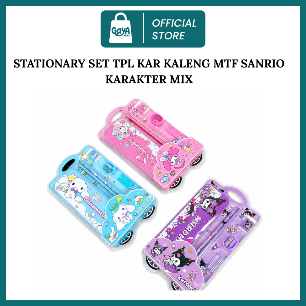 Set Alat Tulis Anak Karakter Lucu Sanrio – Model koper Mini