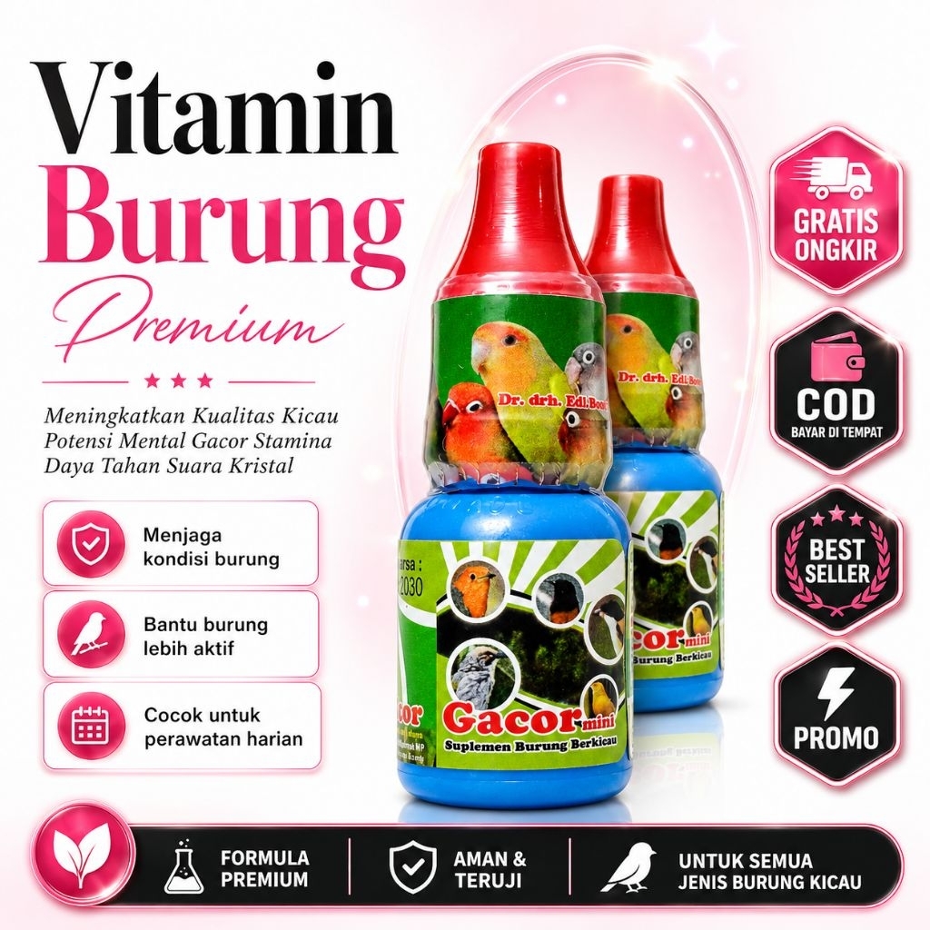 GACOR MINI DR. EDHI VITAMIN UNTUK MENINGKATKAN KUALITAS KICAU