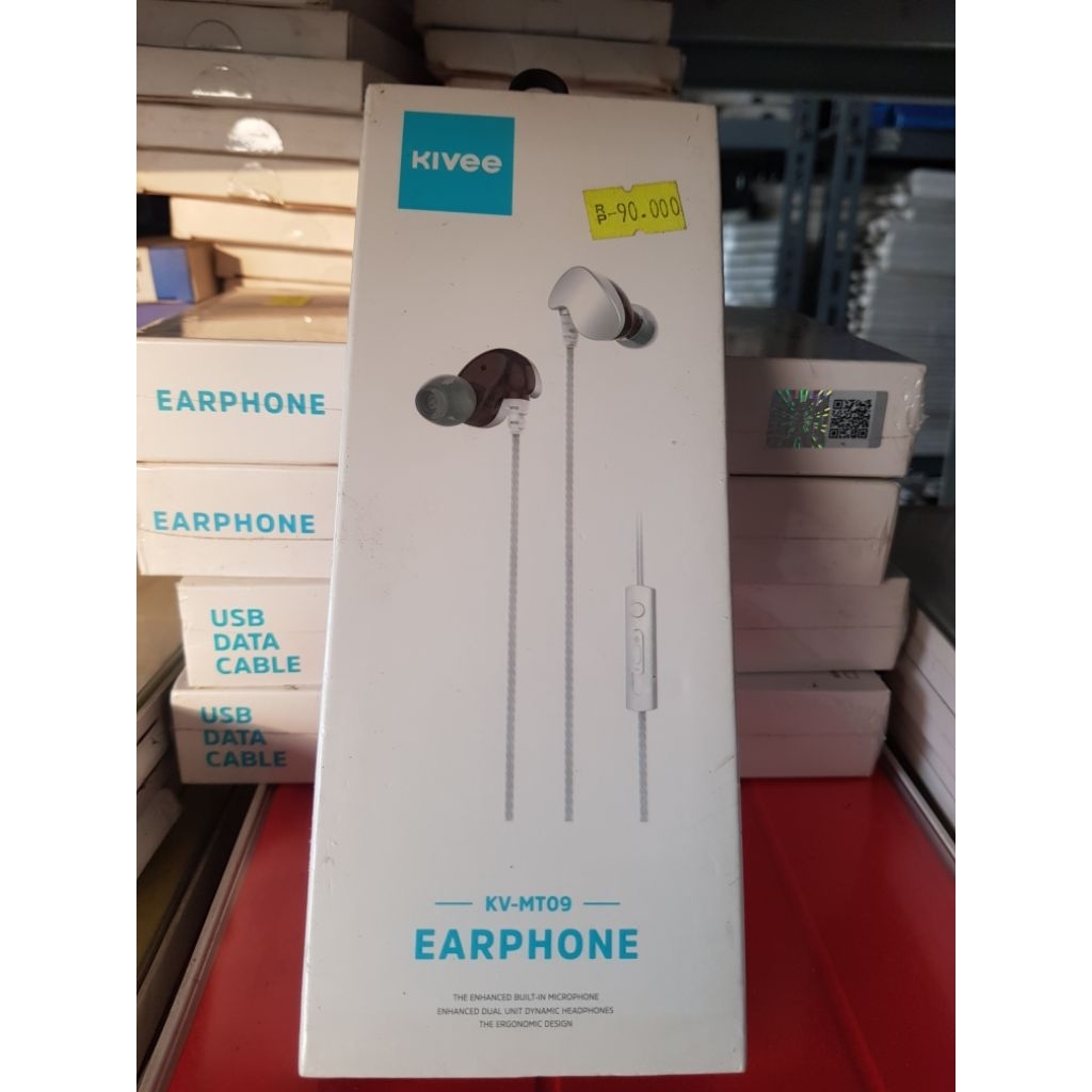 KIVEE Earphone KV-MT09 Wired Headset Original Resmi
