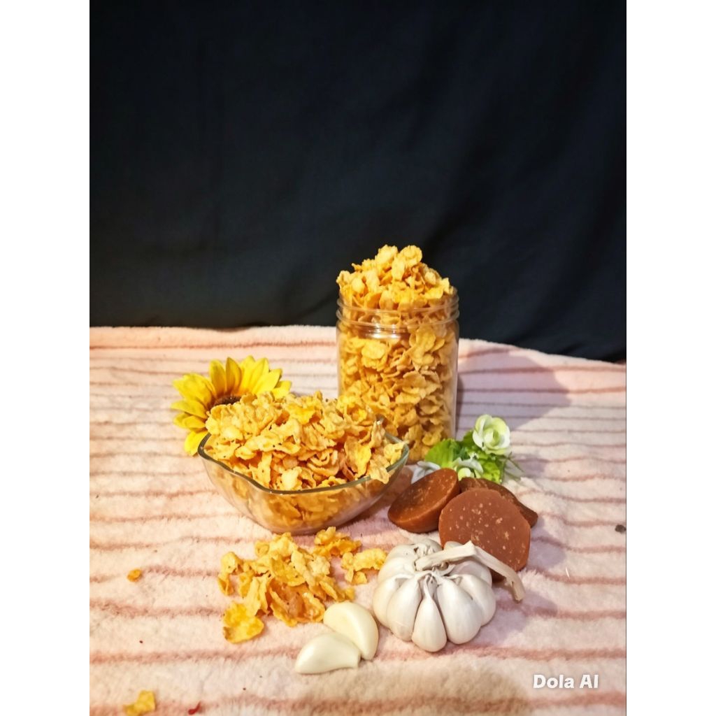 emping jagung pedas manis jajanan tradisional