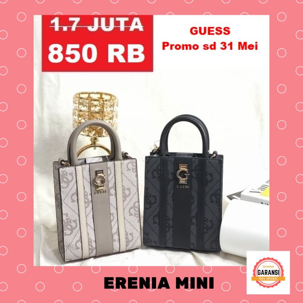 Tas Guess wanita seri ERENIA MINI satchel bag 100% original store