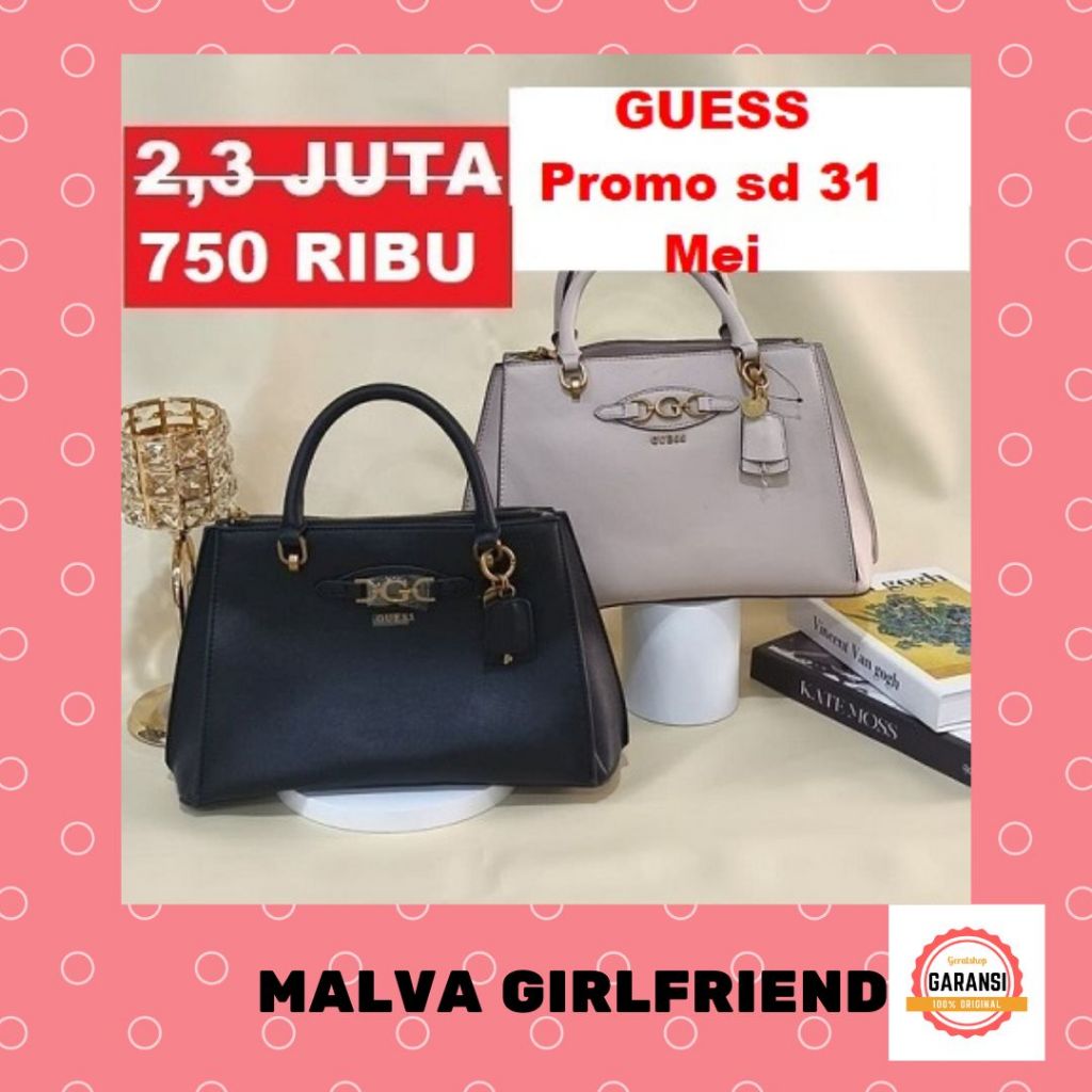 Tas Guess seri MALVA GIRLFRIEND satchel bag 100% Original Store