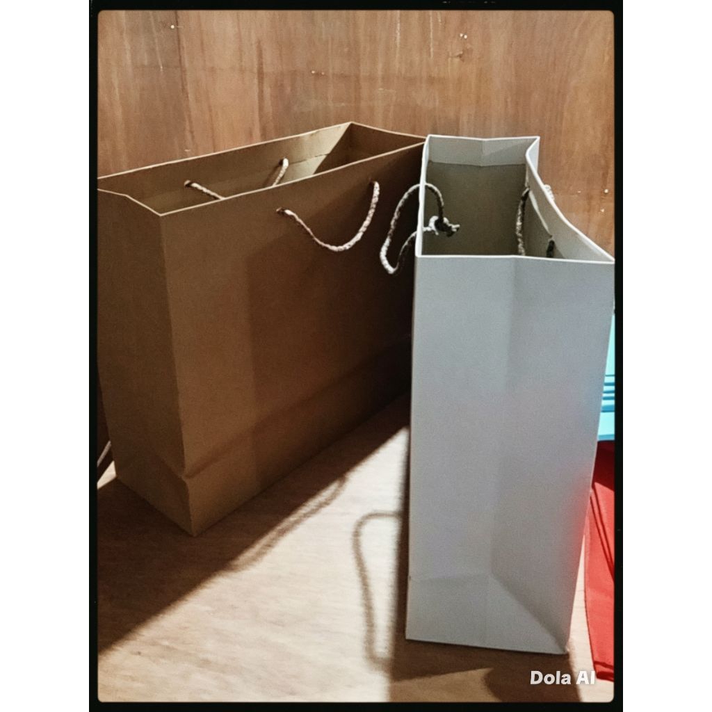 Paperbag polos ukuran (35x30x12) isi 12pcs