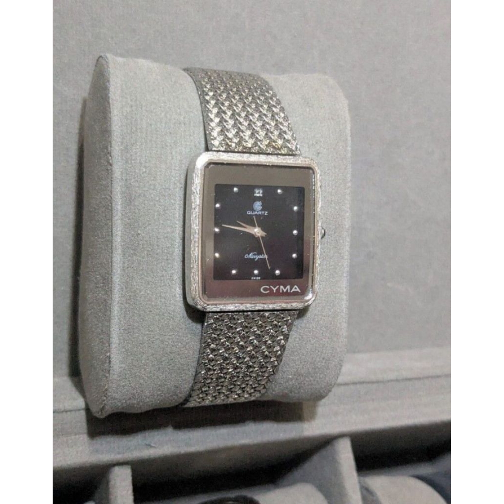 JAM TANGAN WANITA CYMA SWISS QUARTZ VINTAGE SILVER