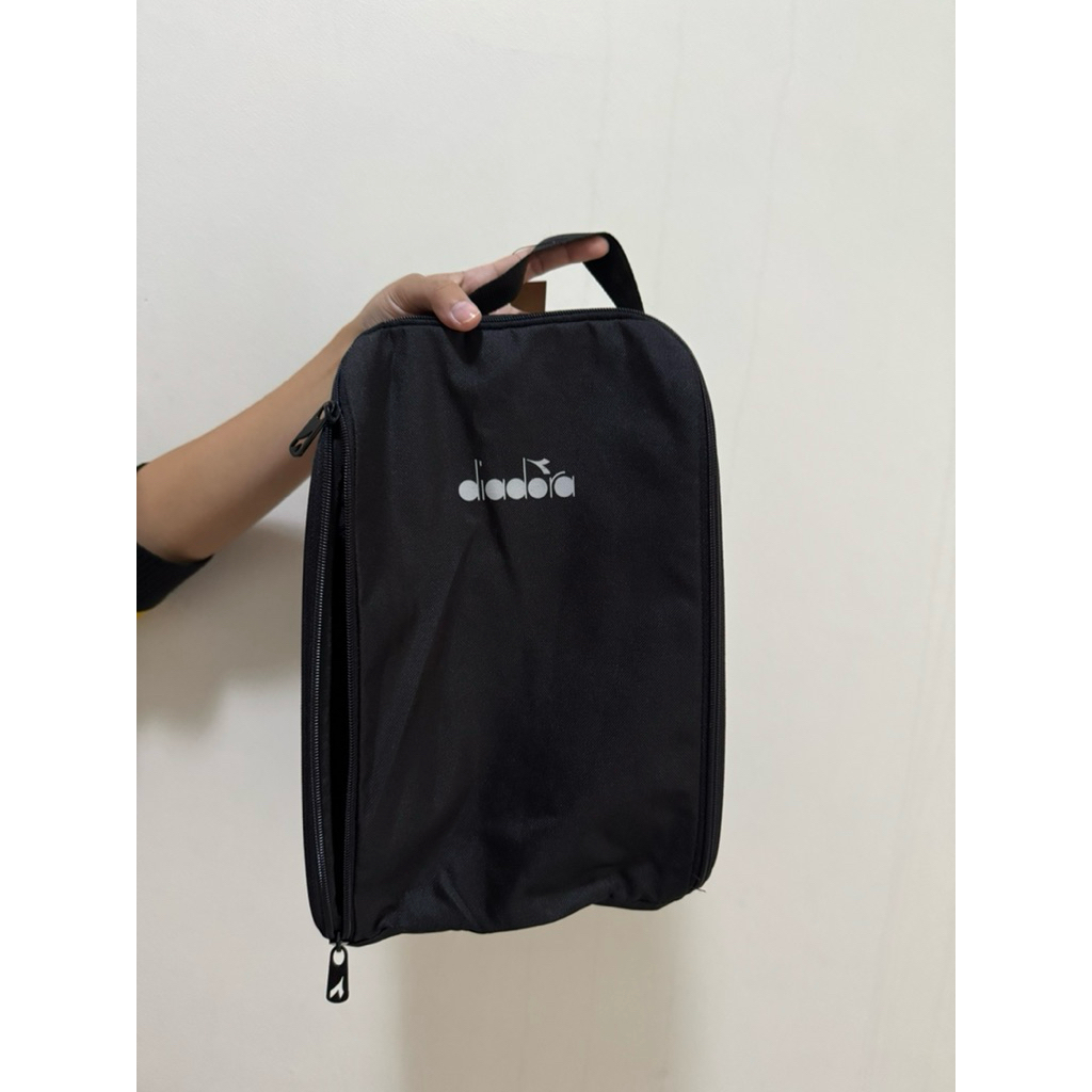 Shoes Bag/ tas sepatu Diadora hitam kanvas sale
